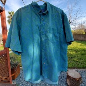 Pendleton button down Men's shirt. Large.  Aqua blue and green. GPWC. On…